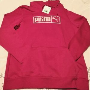 Puma Hoodie Size L, Logo Activewear Casual Gym Workout Training Comfy, NEW